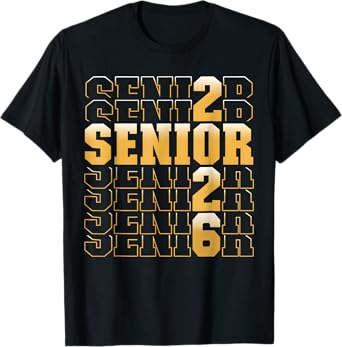 Senior Class of 2026 Graduation Back To School Senior 26 T-Shirt