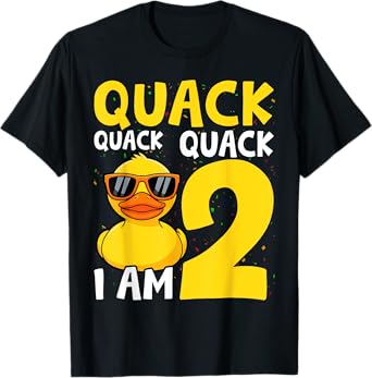 Rubber Duck Birthday 2 Year Old Rubber Duck T-Shirt
