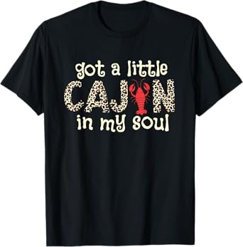 Funny Crawfish Little Cajun Boil Crayfish Leopard Women Girl T-Shirt