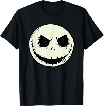 Disney The Nightmare Before Christmas Jack Skull Big Face T-Shirt