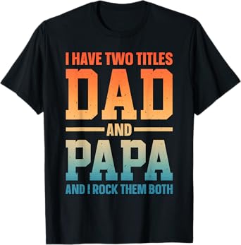 Best Papa Art For Grandpa From Grandkids Father's Day Papa T-Shirt