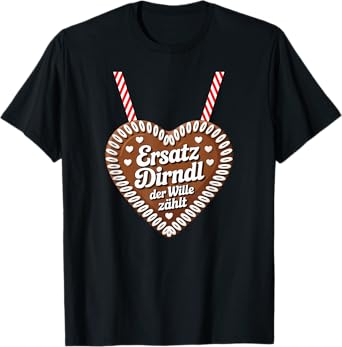 Dirndl Replacement The Will Counts Gingerbread Heart T-Shirt