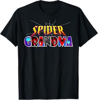 Spider Grandma Shirt Birthday Mothers Day Halloween Costumes T-Shirt