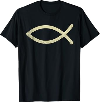 Vintage Testament Ichthys Protestantism Symbol Christianity T-Shirt