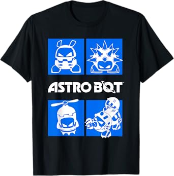 Astro Bot Video Game Enemies Playstation T-Shirt