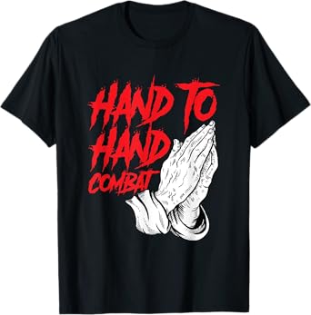 Praying Hands Christian Hand To Hand Combat T-Shirt