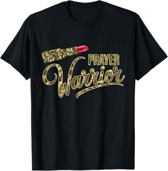 Prayer Warrior Faith God Jesus Christian Women T-Shirt