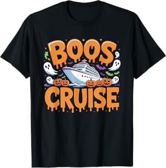 Halloween Party Wine Beer Drinking Boos Cruise T-Shirt