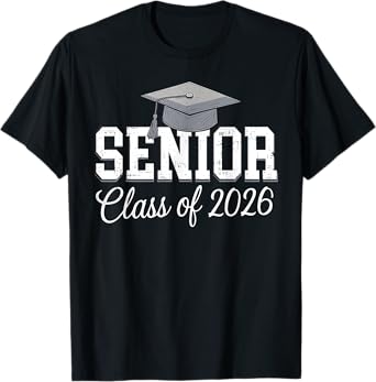 Graduation Class of 2026 Senior 2026 Student Men Women Kids T-Shirt