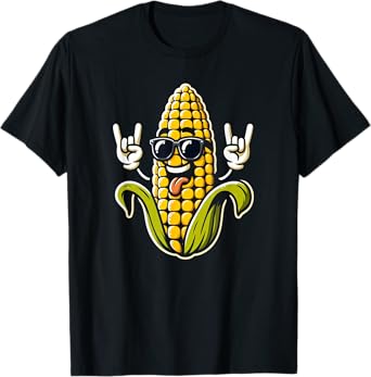 Rock On Corn Corn Lover Sweet Corn On The Cob T-Shirt