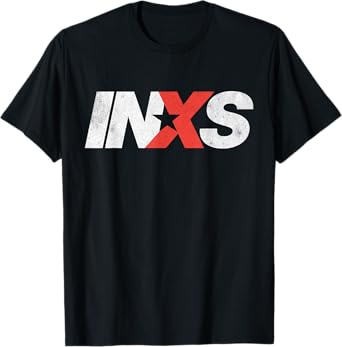 INXS โ EW Logo Black T-Shirt