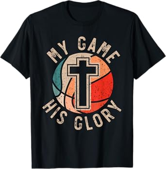Basketball And Jesus Christ Christian Believer Hooper T-Shirt