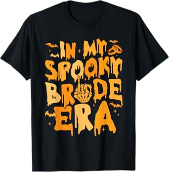 Funny In My Spooky Bride Era Halloween Wedding Spooky Season T-Shirt