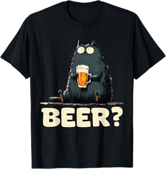 funny cat with beer T-Shirt