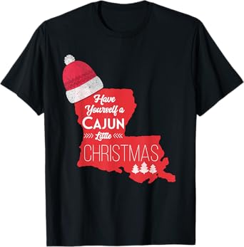 Louisiana Cajun Christmas Holiday T Shirt T-Shirt