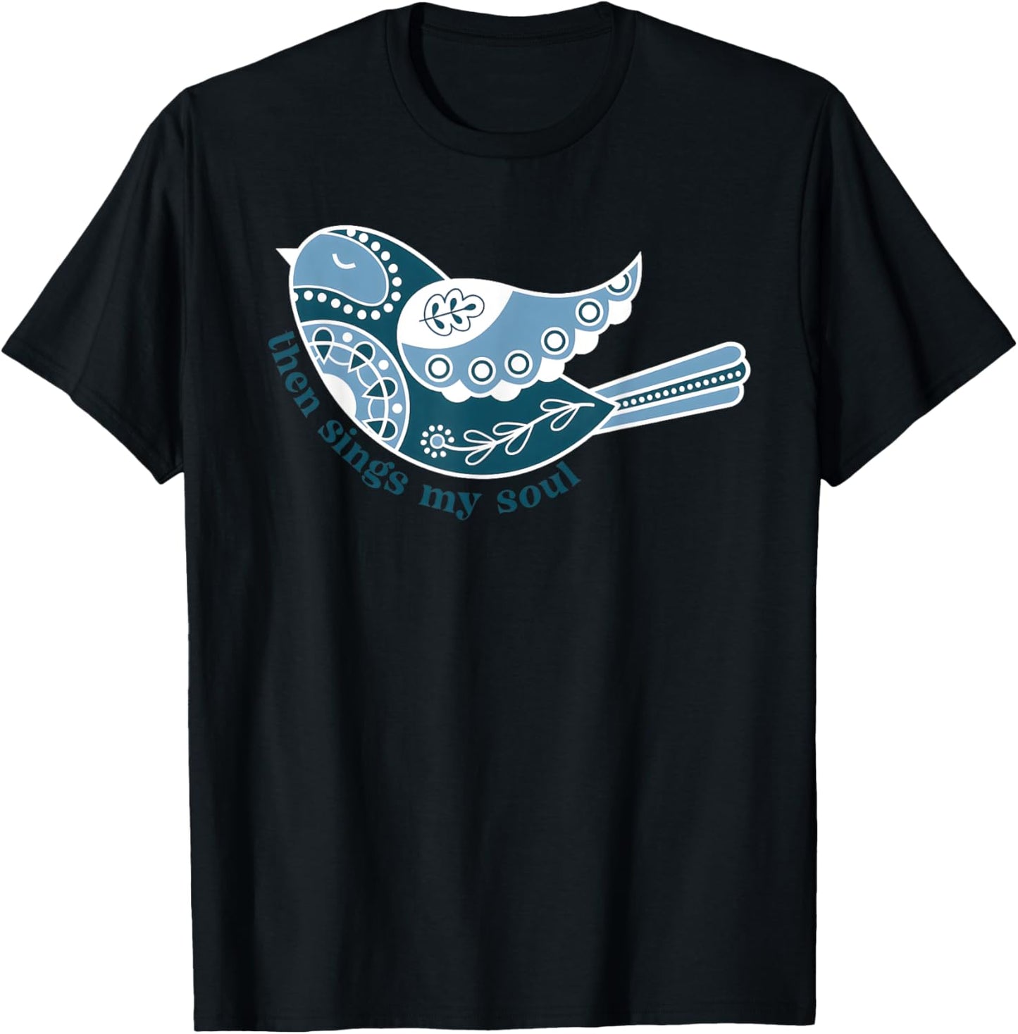 Retro Then Sings My Soul Funny Bird Christian T-Shirt