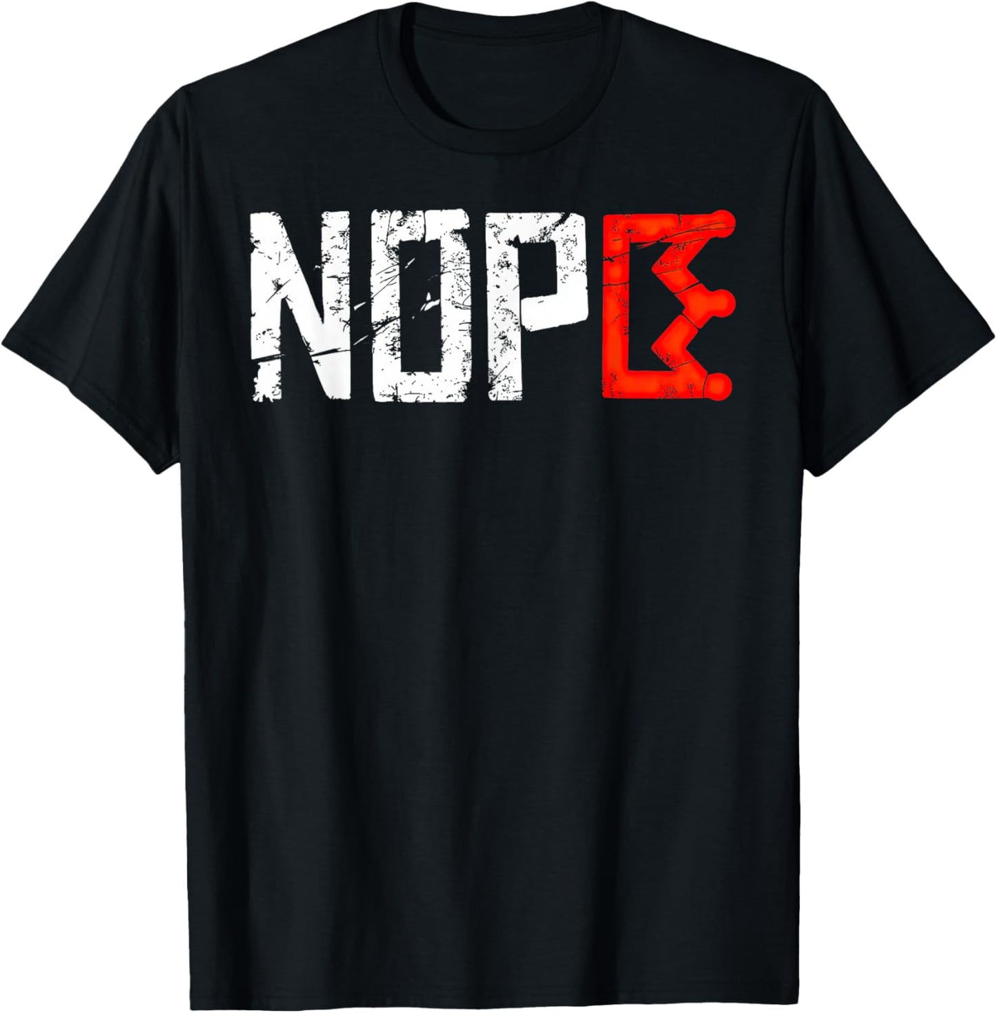 No Kings Nope Protest Sign Horizontal T-Shirt