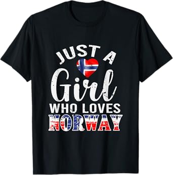 Norway Lover Norwegian Women Girls Gift Norway T-Shirt