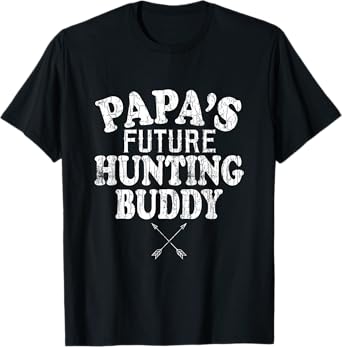 Papa's Future Hunting Buddy Funny Hunter Hunt Lover Graphic T-Shirt