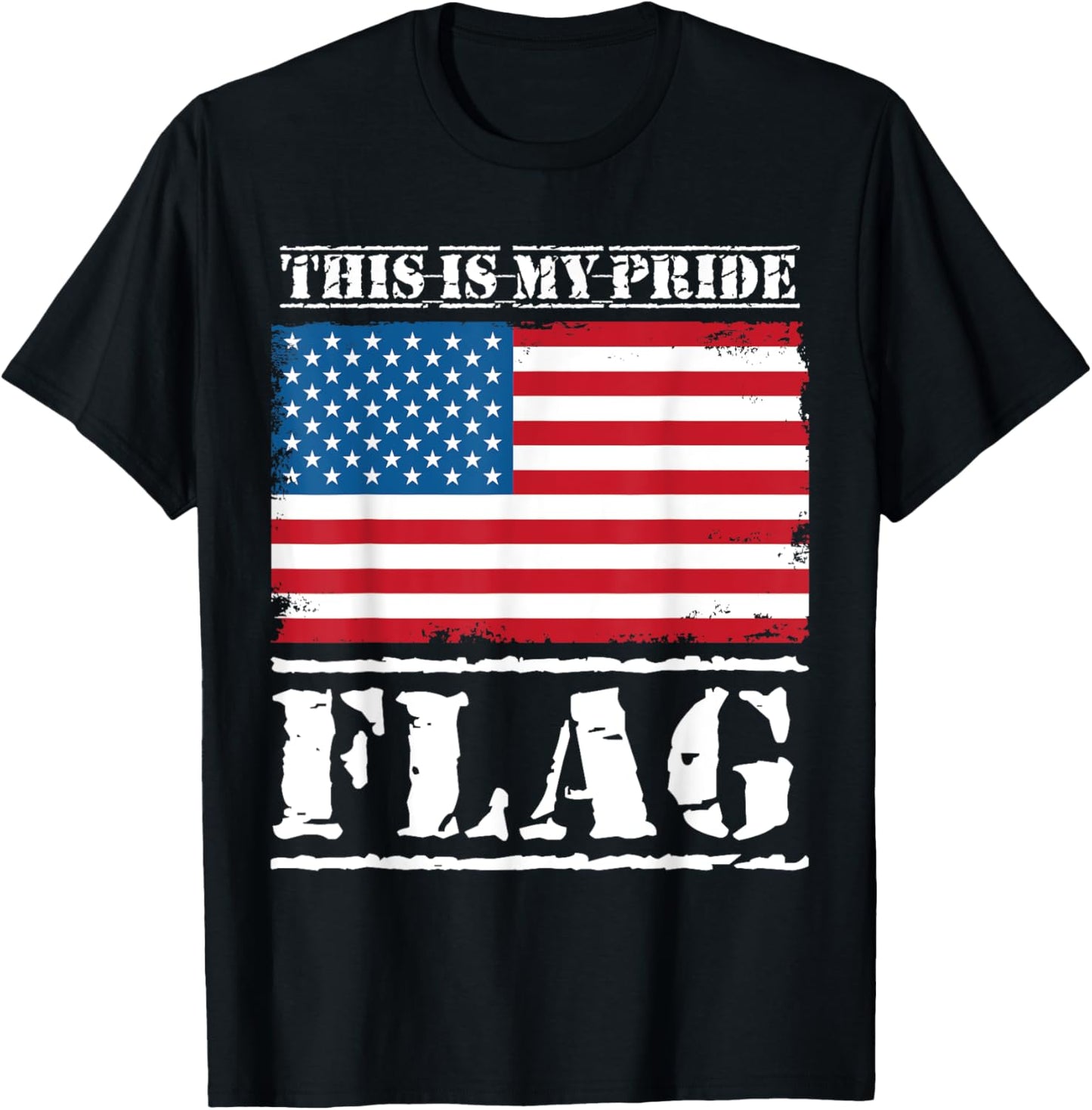 This Is My Pride Flag. American Flag Freedom 4th Of July T-Shirt
