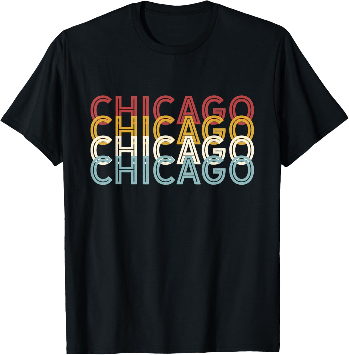 US American City 70's Retro USA - Vintage Chicago T-Shirt