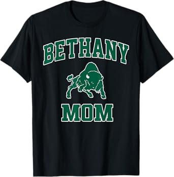 Bethany College Mom Mother Athletics Vintage Sports Design T-Shirt