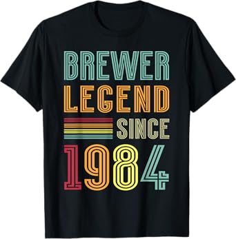 Brewing Legend 1984 Brewery Brewmaster 41 Years Brewer T-Shirt