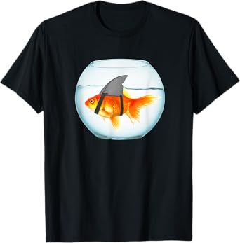 Function - Goldfish Shark Fin Fashion T-Shirt T-Shirt