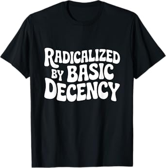 Radicalized By Basic Decency Funny Social Democracy T-Shirt