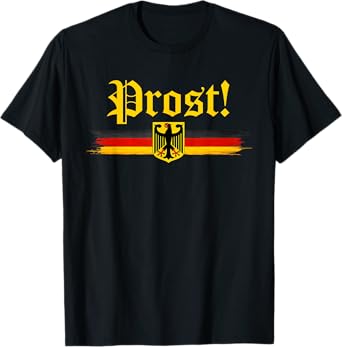 Oktoberfest Shirt for Men Women German Flag Prost Vintage T-Shirt