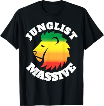 Junglist Massive Drum and Bass Lion T-Shirt T-Shirt