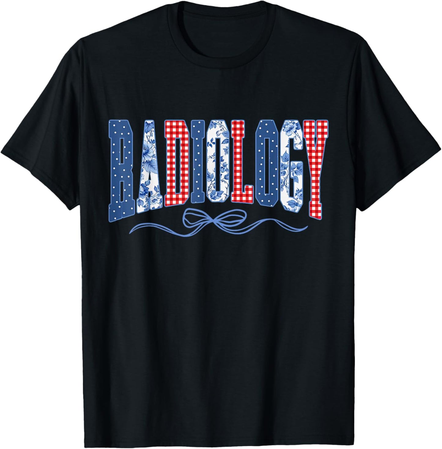 Retro Radiology Coquette Bow Radiologic X-ray 4th Of July T-shirt