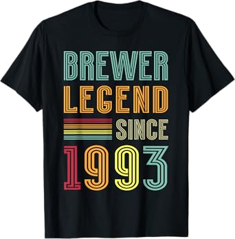 Brewing Legend 1993 Brewery Brewmaster 32 Years Brewer T-Shirt