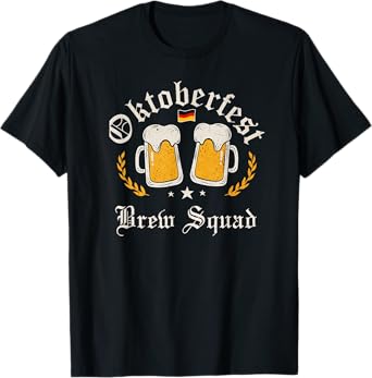 Oktoberfest Party Novelty Bavarian Drinking Brew Squad T-Shirt