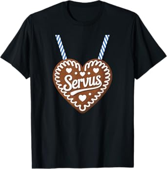 Bavaria Servus Gingerbread Heart Folk Fest T-Shirt