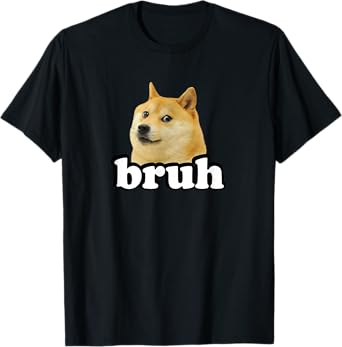 Doge Meme Lover Kids Bruh Shiba Inu T-Shirt