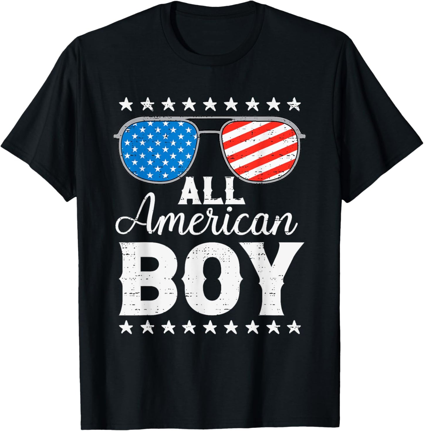 All American Boy 4th Of July Patriotic Usa Family Matching T-shirt