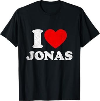 I Heart Jonas Merchandise Apparel Fan Merch T-Shirt