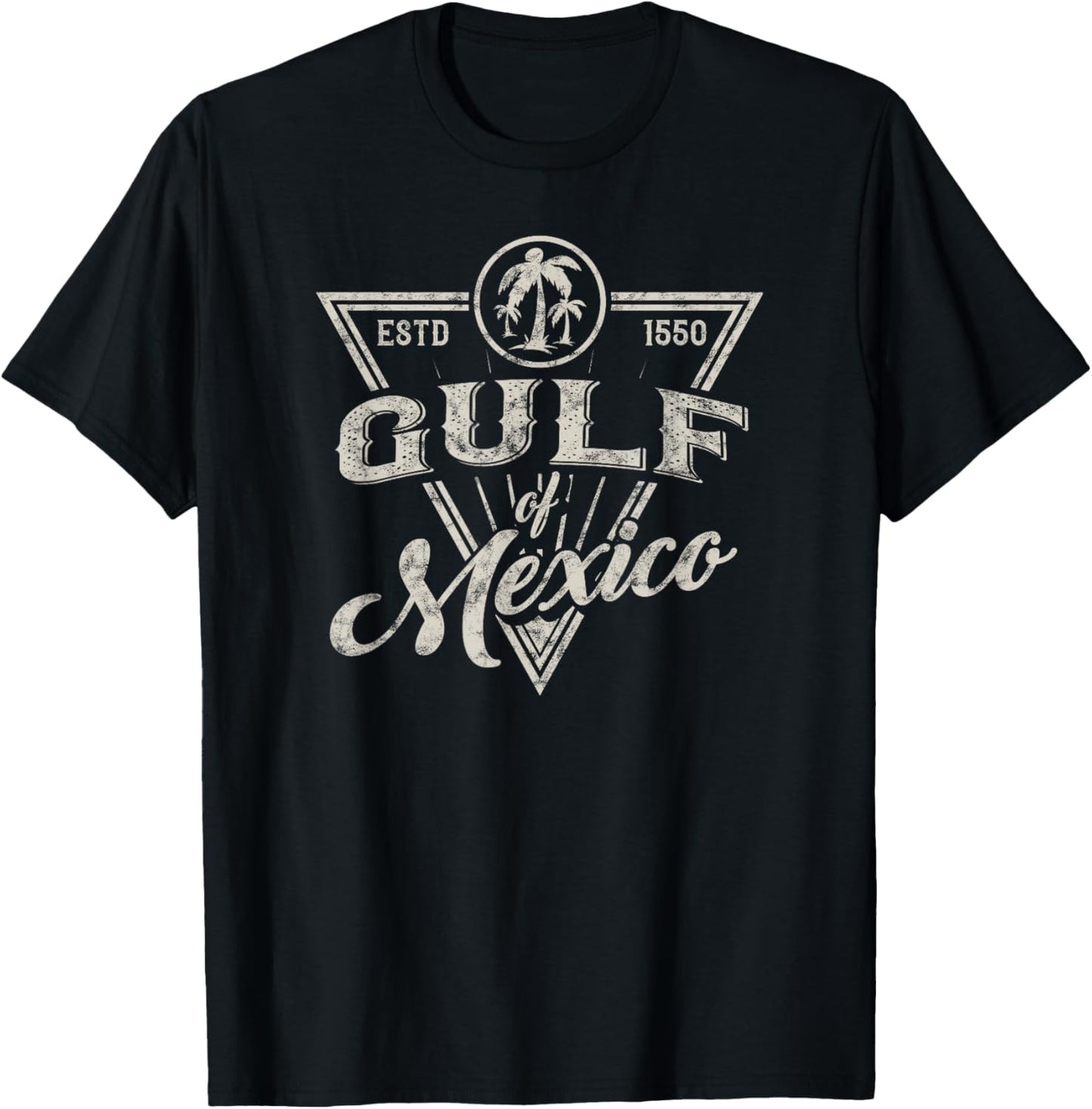Gulf of Mexico Est. 1550 Retro Vintage T-Shirt
