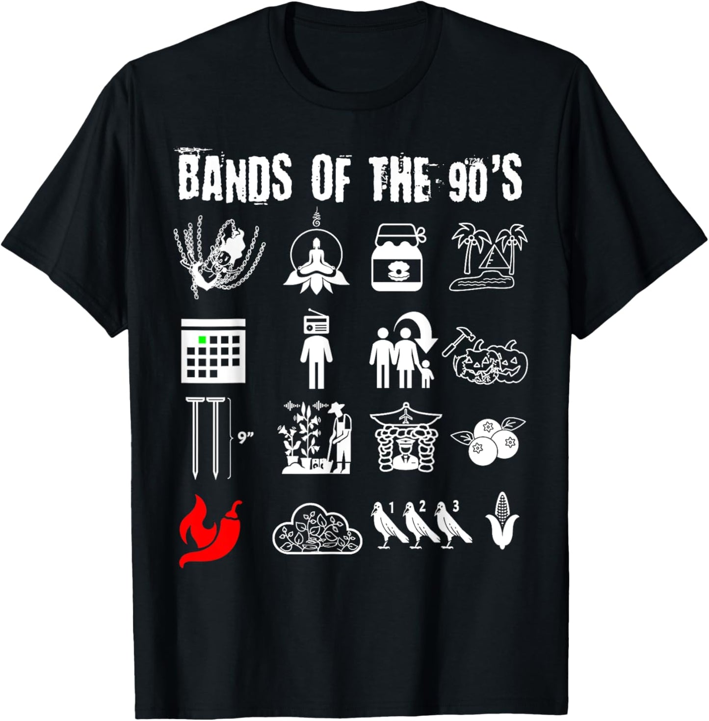 Iconic 90s Alt Rock Band Nerd Tee Funny Music Graphic by TeeBrew