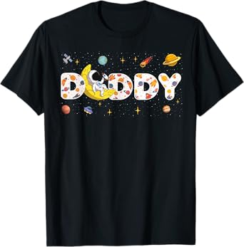 Daddy Space Astronaut 1st Birthday Funny Astronaut Birthday T-Shirt