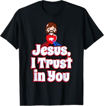 Divine Mercy for Kids Jesus I Trust in You St Faustina Cute T-Shirt