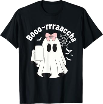 Booo-rrraaccha Funny Ghost Retro Halloween Spooky Season T-Shirt