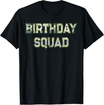 Camouflage Matching Birthday Squad Military Hunting Camo T-Shirt