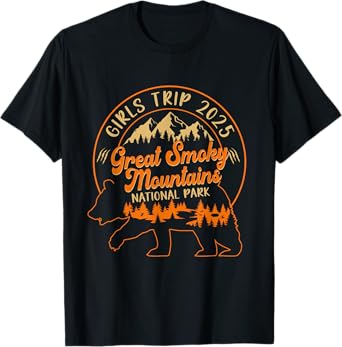 Girls Trip 2025 Great Smoky Mountains National Park Vacation T-Shirt