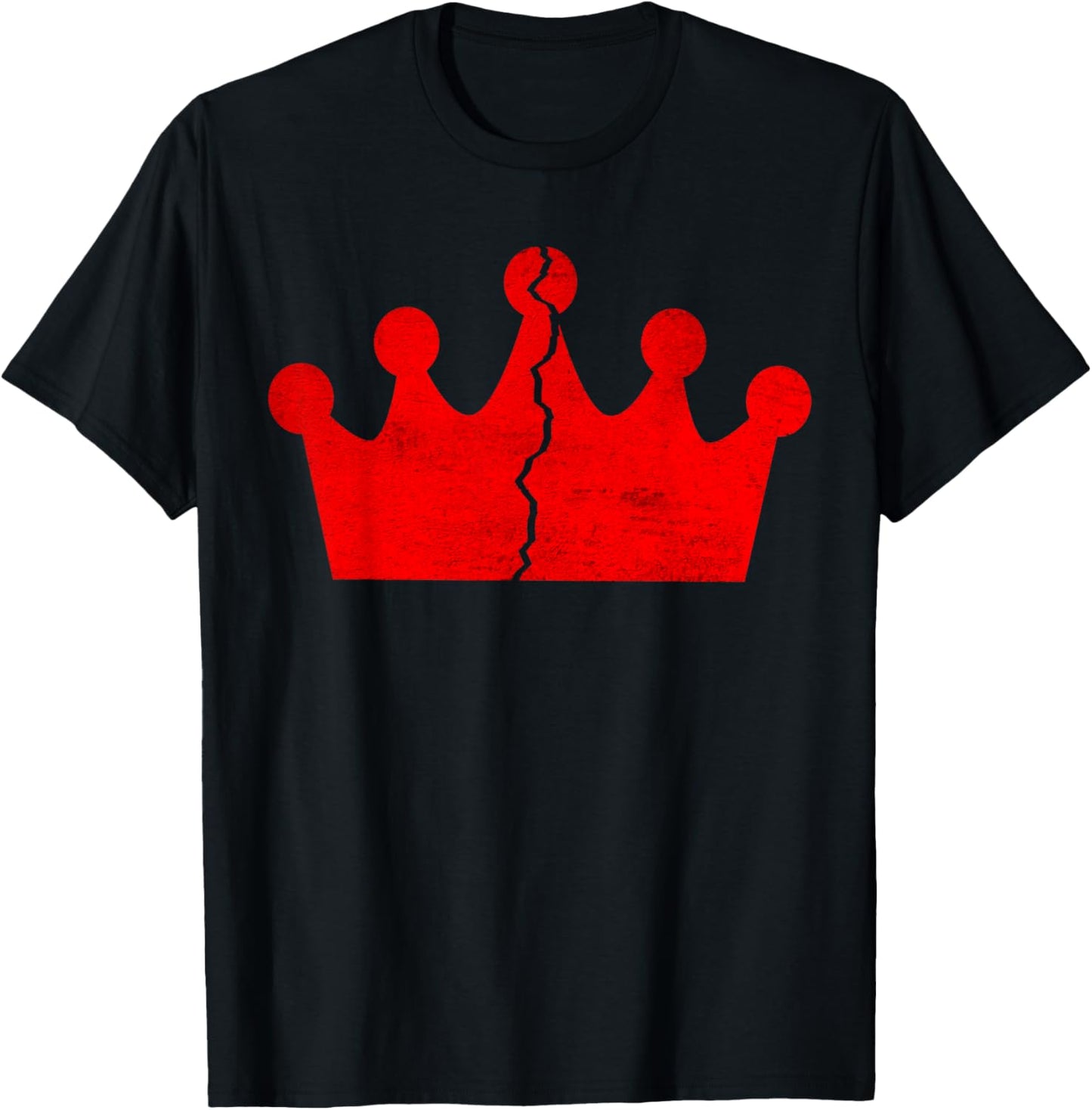 No Kings In America Since 1776 Crown Broke Usa Flag Vintage T-shirt