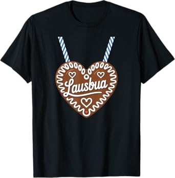 Lausbua Heart Bavarian Love German T-Shirt