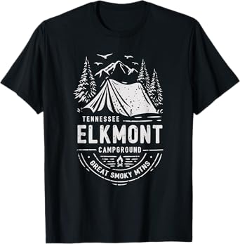 Elkmont Campground Great Smoky Mountains Tennessee T-Shirt
