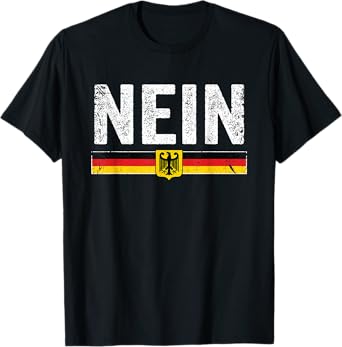 Oktoberfest Nein Shirt Vintage Germany Flag T-Shirt
