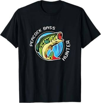 Peacock Bass Hunter, Fish T Shirt T-Shirt